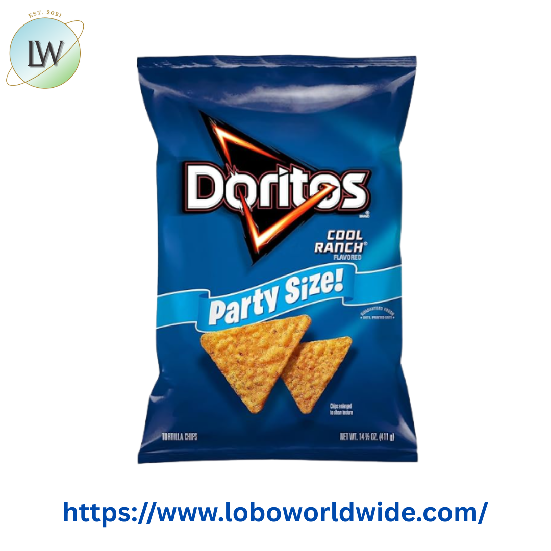 Doritos Cool Ranch Flavored Tortilla Chips, Party Size, 14.05 oz Bag