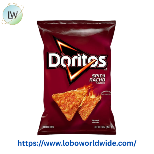Doritos Spicy Nacho Flavored Tortilla Chips, 9.25 oz Bag