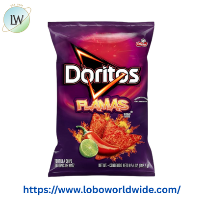 Doritos Tortilla Chips Flamas Flavored Snack Chips, 9.25 Ounce Bag