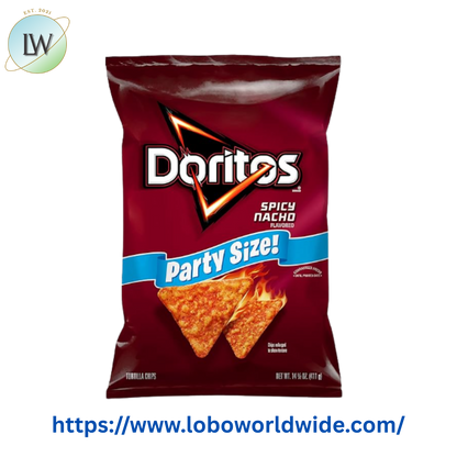 Doritos Tortilla Chips Spicy Nacho Flavored 14.5 ounce Bag