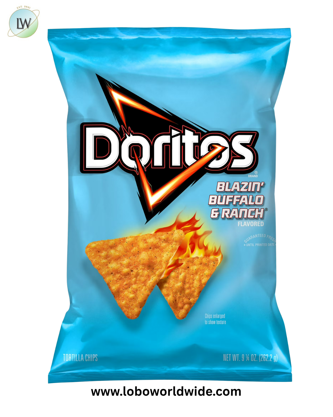 Doritos Blazin' Buffalo & Ranch Flavored Tortilla Chips, 9.25 oz Bag