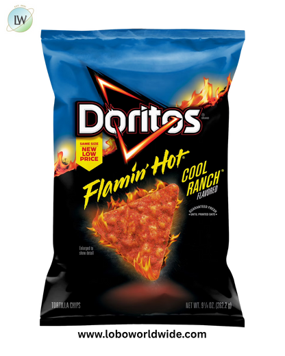 Doritos Flamin' Hot Cool Ranch Flavored Tortilla Chips, 9.25 oz Bag