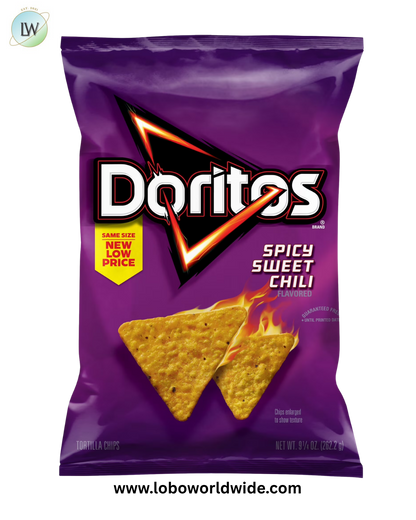Doritos Tortilla Chips Spicy Sweet Chili Flavored Snack Chips, 9.25 Ounce Bag