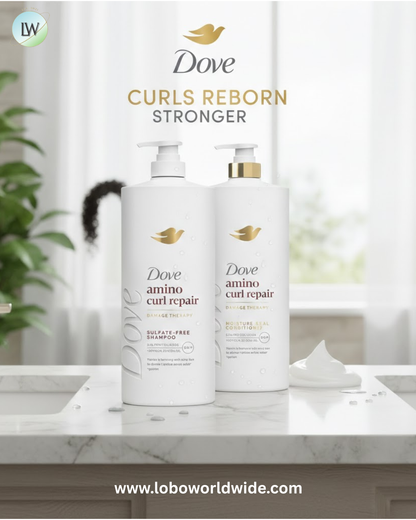 Dove Amino Curls Shampoo and Conditioner, 33.8 fl. oz., 2 pk.