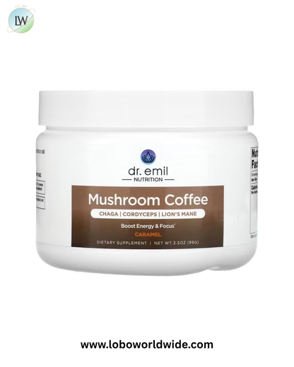 Dr. Emil Nutrition, Mushroom Coffee, Caramel, 3.5 oz (99 g)