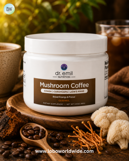 Dr. Emil Nutrition, Mushroom Coffee, Caramel, 3.5 oz (99 g)