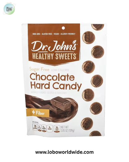 Dr. John's Healthy Sweets, Hard Candy, + Fiber, Sugar Free, 3.85 oz (109 g)