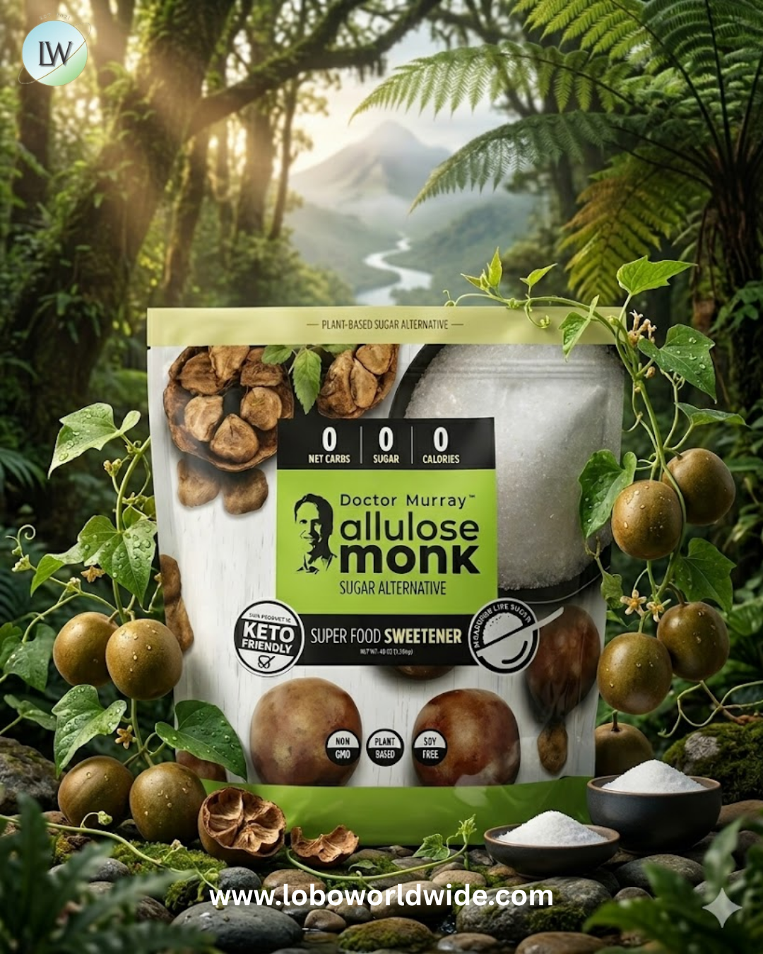 Dr. Murray's, Allulose Monk, Sugar Alternative