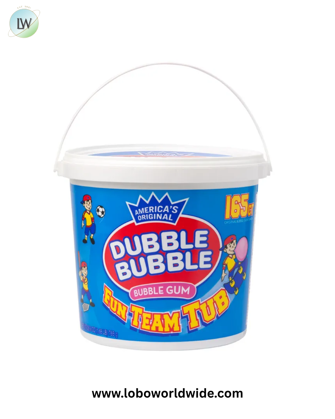 Dubble Bubble Gumball Machines Big Spiral Assorted Fruit Gumballs - 12ct