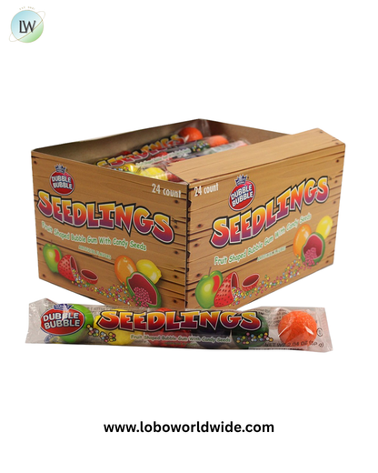 Dubble Bubble Seedlings 6 Ball Tube 24 Pack