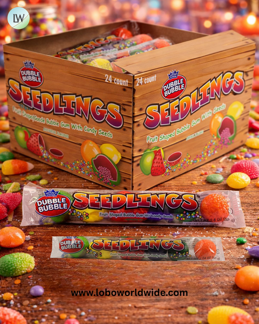 Dubble Bubble Seedlings 6 Ball Tube 24 Pack