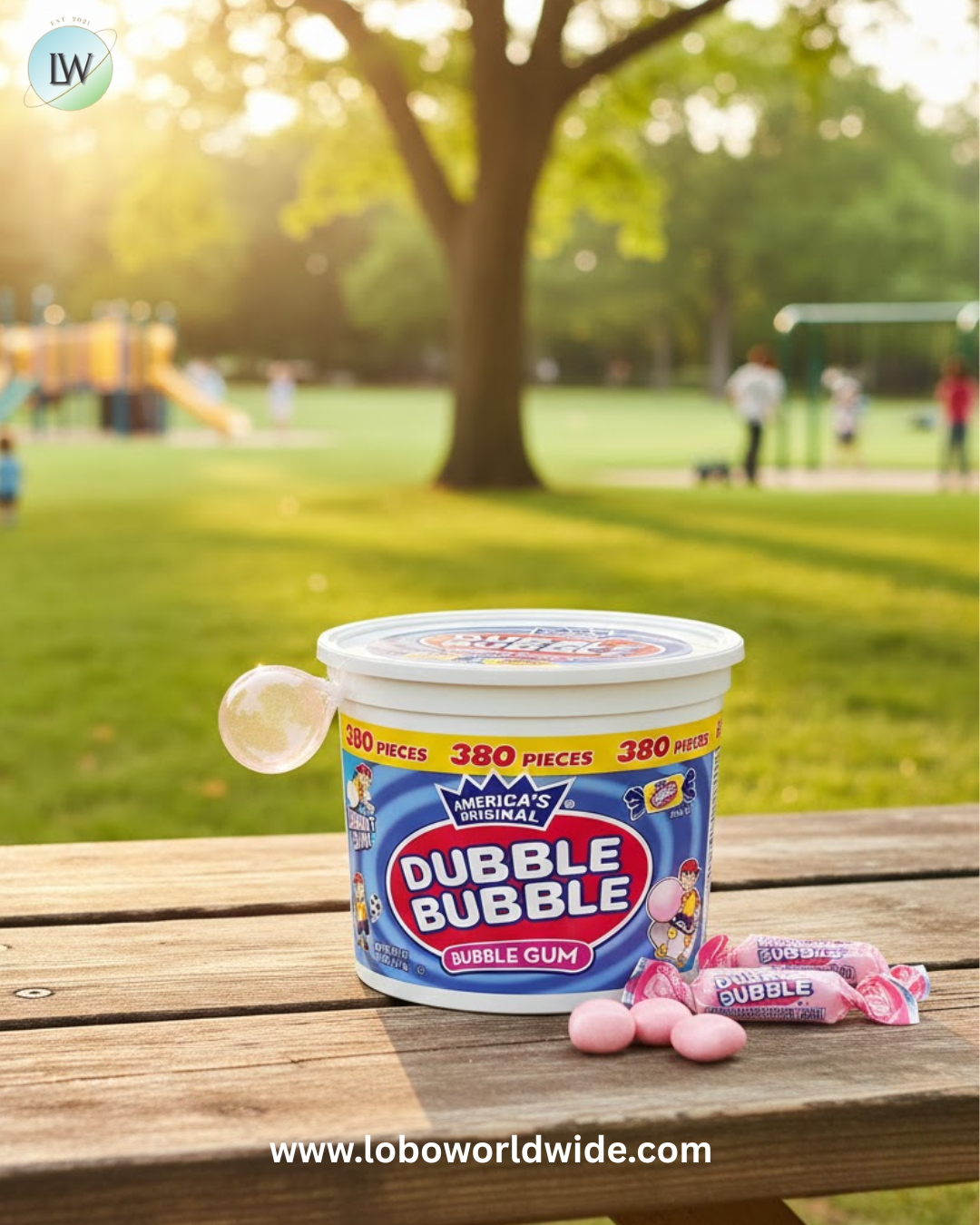 Dubble Bubble Bubble Gum, 380 pcs.