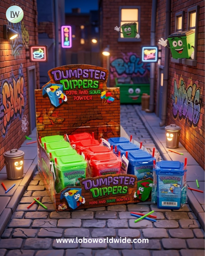 Dumpster Dippers Pops and Sour Powder - 12ct