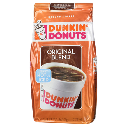 Dunkin Donuts Original Blend 12 OZ Ground Coffee (Pack of 2)