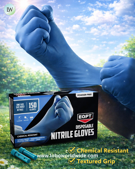 EQPT Blue Powder-Free Nitrile Gloves, 2 pk., 300 ct.