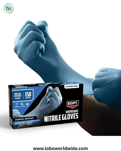 EQPT Blue Powder-Free Nitrile Gloves, 2 pk., 300 ct.