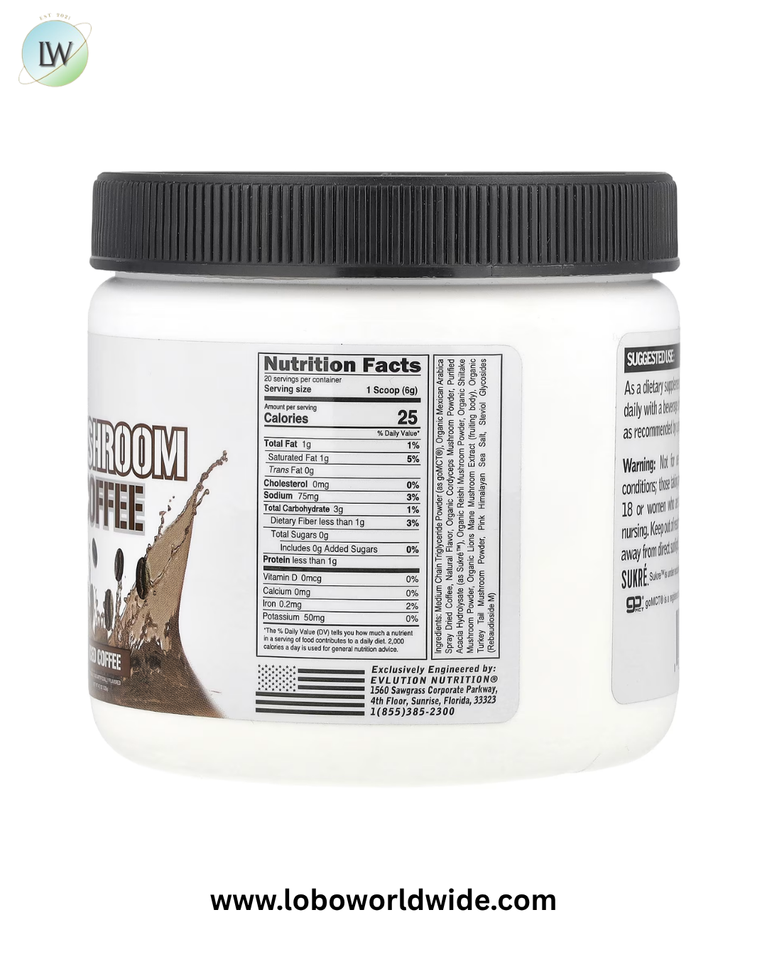 EVLution Nutrition, Mushroom Coffee, Iced Coffee, 4.2 oz (120 g)