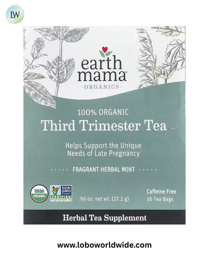 Earth Mama, Organics, Caffeine Free, 16 Tea Bags