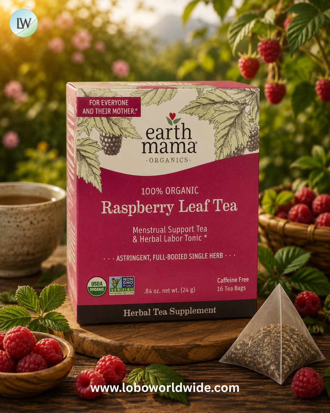 Earth Mama, Organics, Caffeine Free, 16 Tea Bags