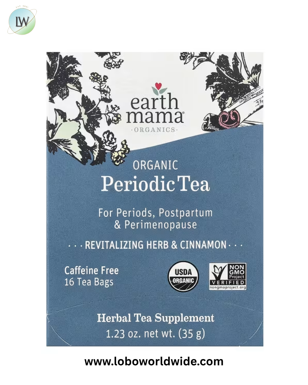 Earth Mama, Organics, Caffeine Free, 16 Tea Bags