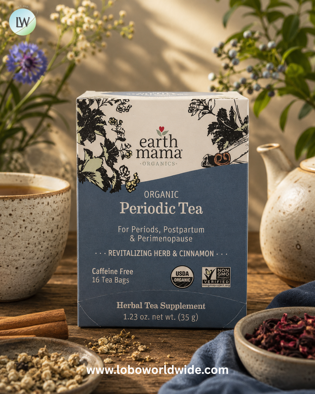 Earth Mama, Organics, Caffeine Free, 16 Tea Bags