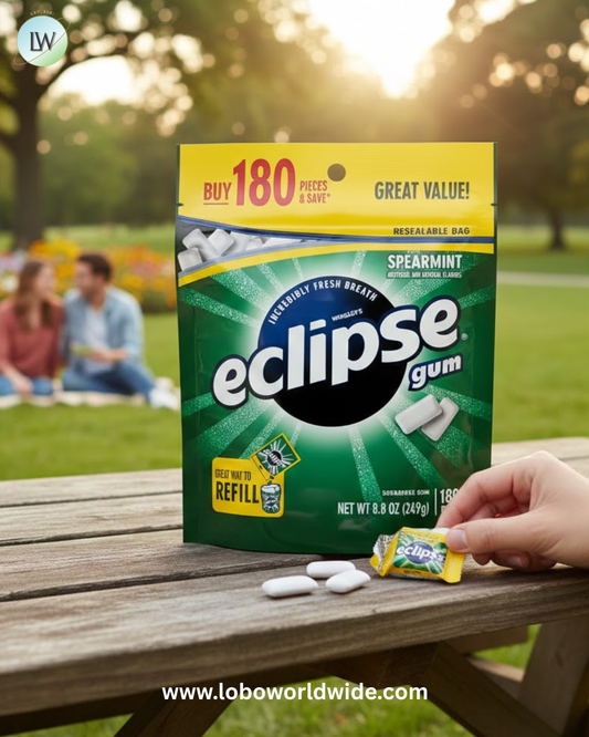 Eclipse Spearmint Sugar Free Chewing Gum, Value Pack - 180 ct Bag