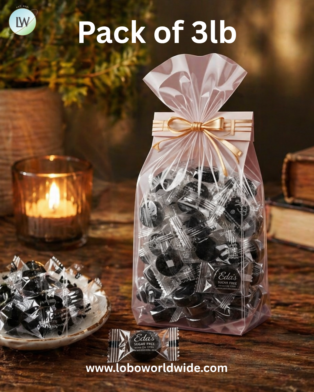 Eda's Black Licorice Sugar Free Candy