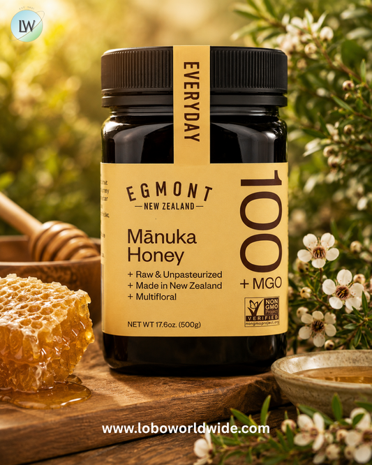 Egmont Honey, Manuka Honey, Raw & Unpasteurized, MGO 100+, 17.6 oz (500 g)