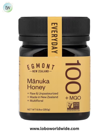 Egmont Honey, Manuka Honey, Raw & Unpasteurized, MGO 100+, 8.8 oz (250 g)