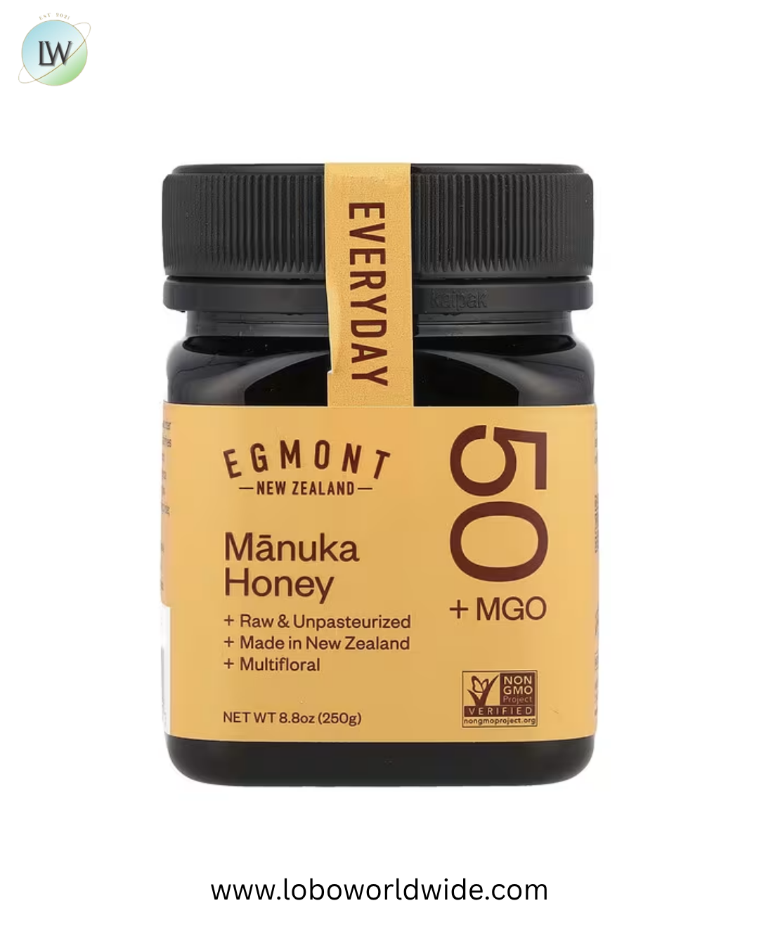 Egmont Honey, Manuka Honey, Raw & Unpasteurized, MGO 50+ , 8.8 oz (250 g)