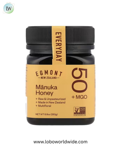Egmont Honey, Manuka Honey, Raw & Unpasteurized, MGO 50+ , 8.8 oz (250 g)