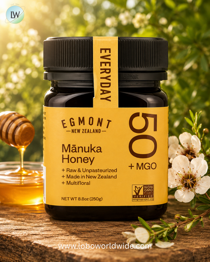 Egmont Honey, Manuka Honey, Raw & Unpasteurized, MGO 50+ , 8.8 oz (250 g)