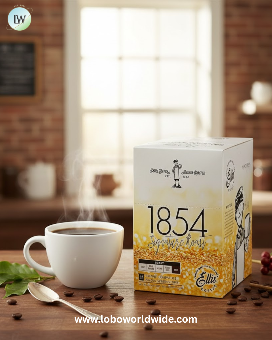 Ellis Coffee Single Serve Cups – 96/Case (Various Flavours)