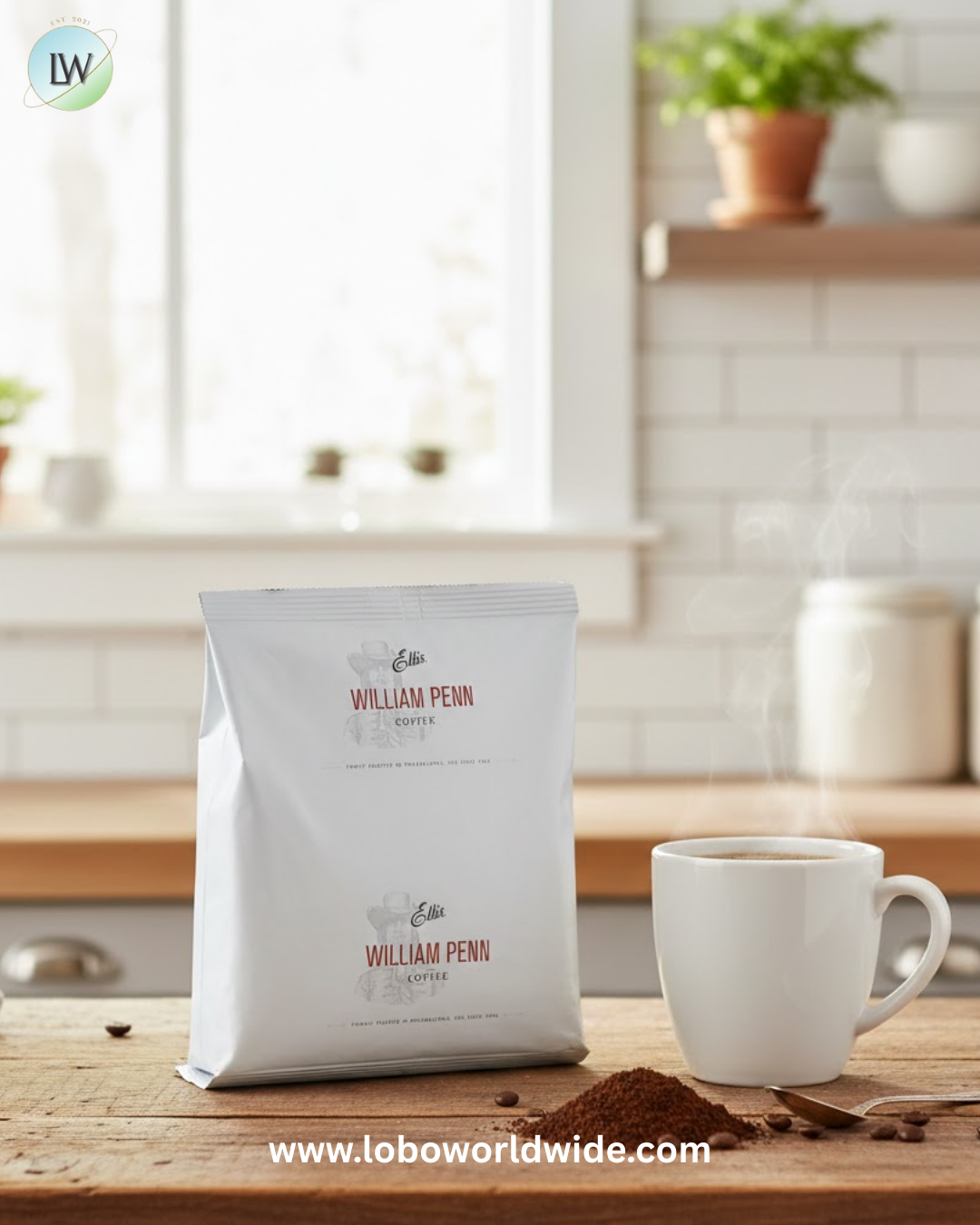 Ellis 6 oz. William Penn Regular Coffee Packet - 48/Case