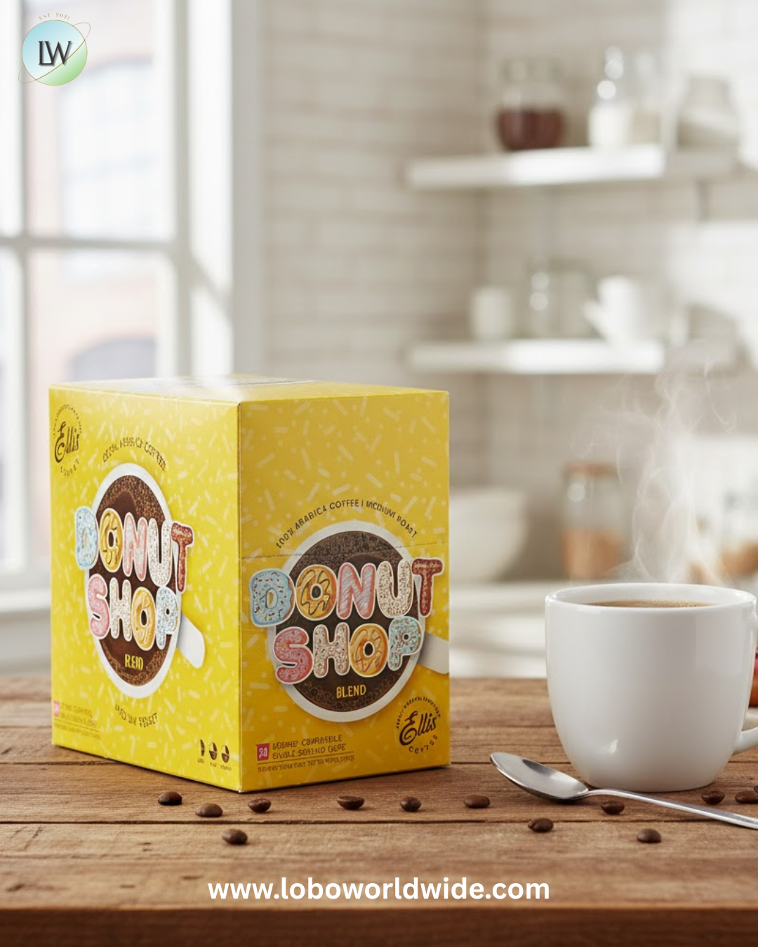 Ellis Coffee Single Serve Cups – 96/Case (Various Flavours)