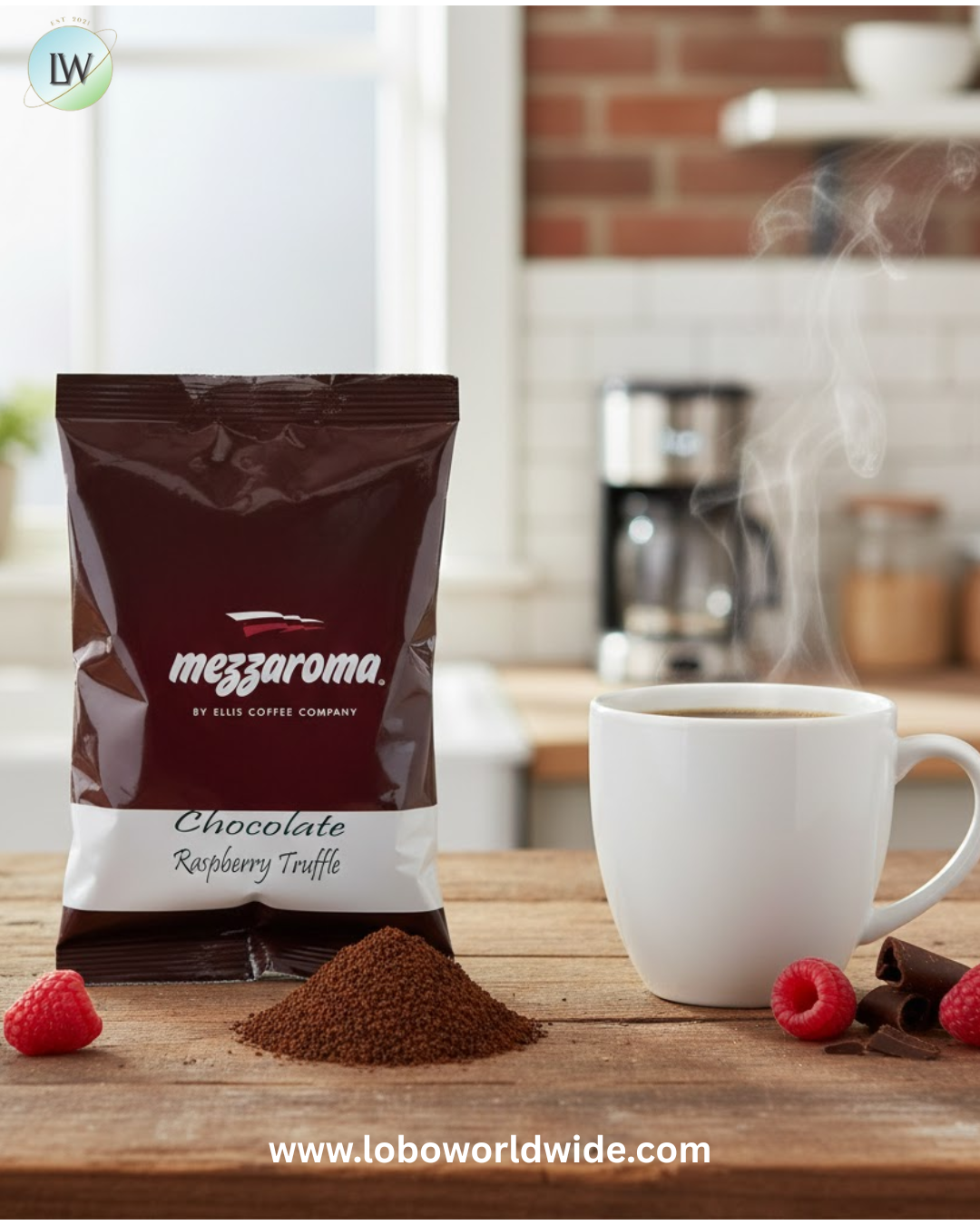 Ellis Mezzaroma 2.5 oz. Coffee Packet - 24/Case (various flavours)