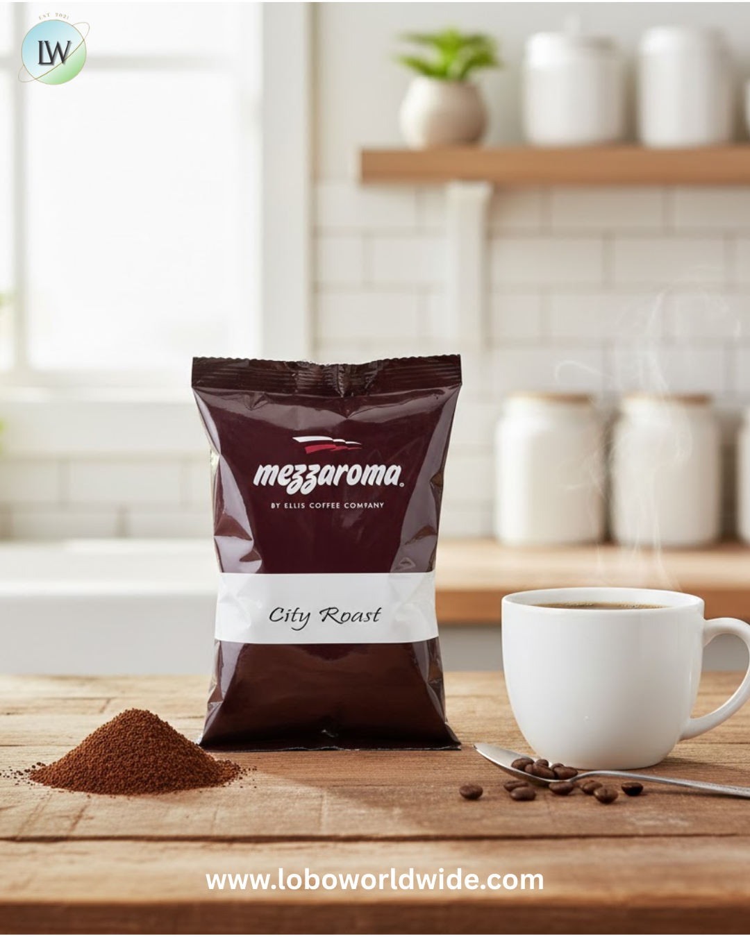 Ellis Mezzaroma 2.5 oz. Coffee Packet - 24/Case (various flavours)