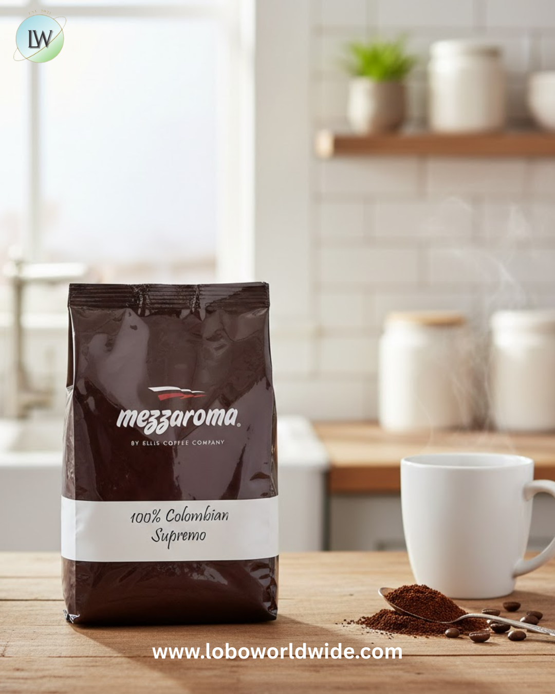 Ellis Mezzaroma 2.5 oz. Coffee Packet - 24/Case (various flavours)