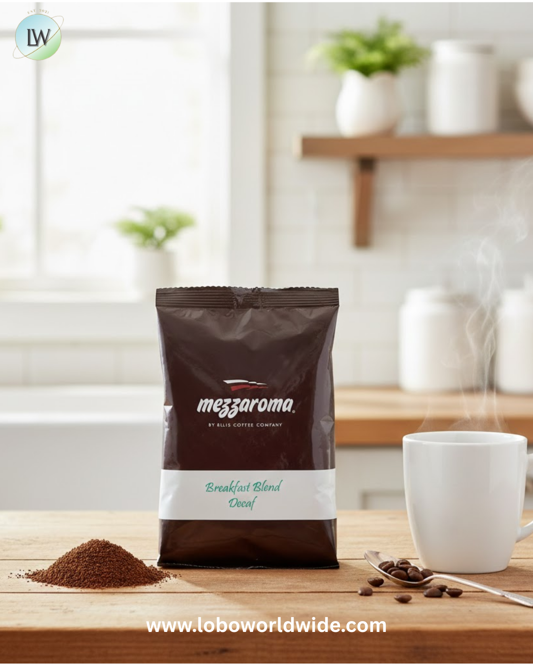 Ellis Mezzaroma 2.5 oz. Coffee Packet - 24/Case (various flavours)