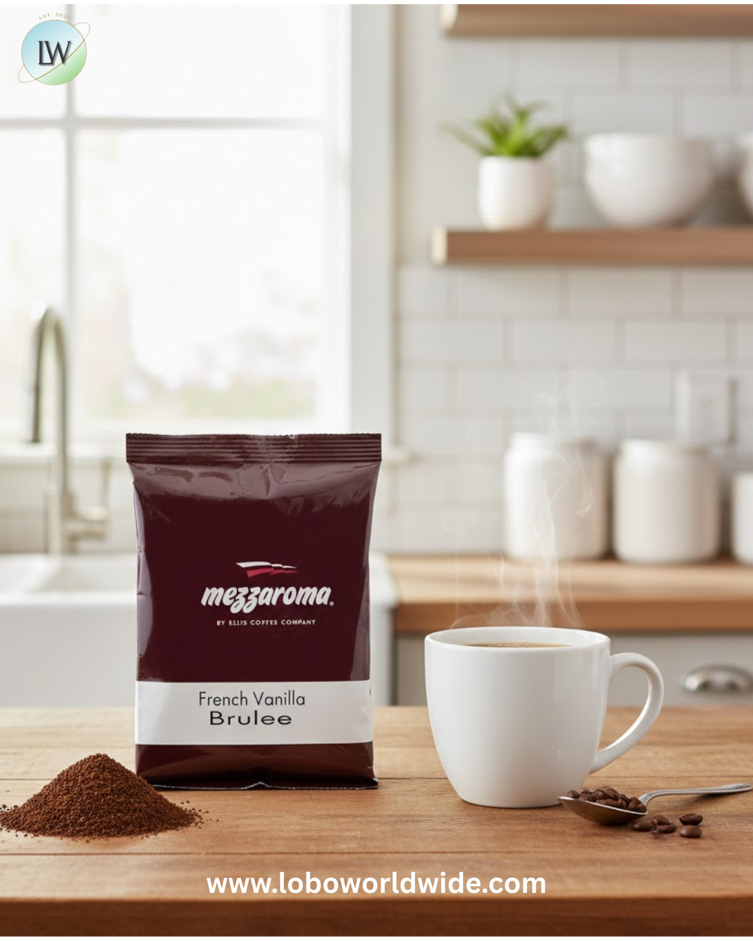 Ellis Mezzaroma 2.5 oz. Coffee Packet - 24/Case (various flavours)