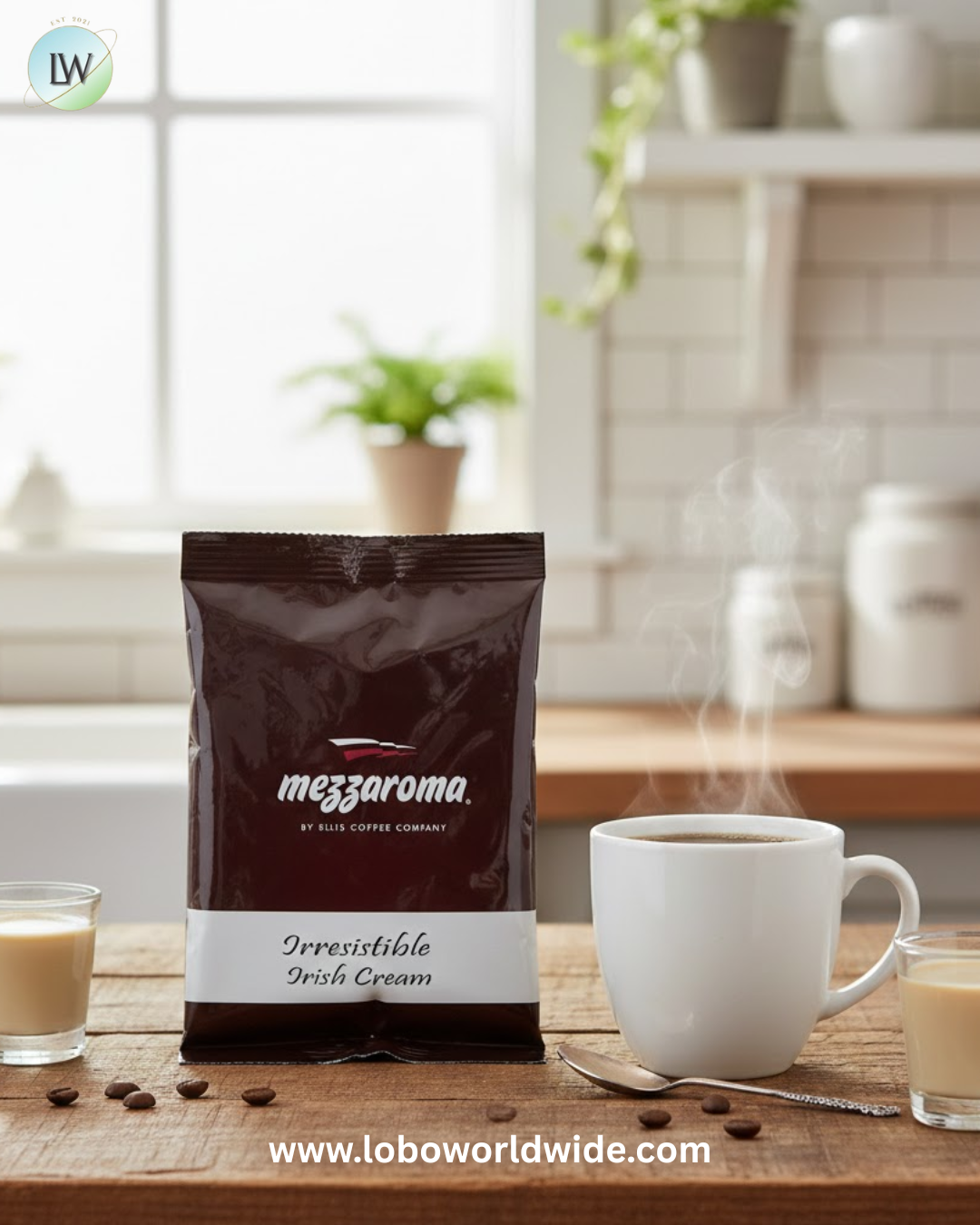 Ellis Mezzaroma 2.5 oz. Coffee Packet - 24/Case (various flavours)