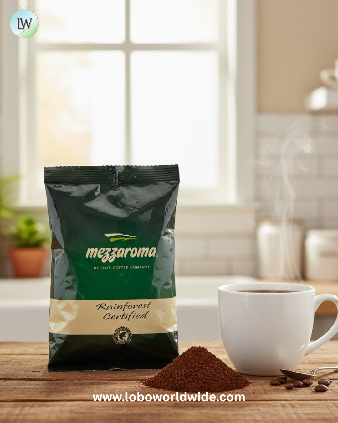 Ellis Mezzaroma 2.5 oz. Coffee Packet - 24/Case (various flavours)