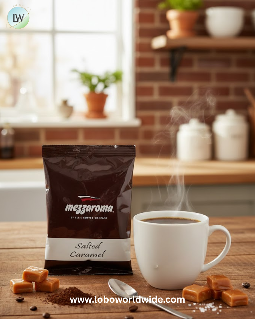 Ellis Mezzaroma 2.5 oz. Coffee Packet - 24/Case (various flavours)