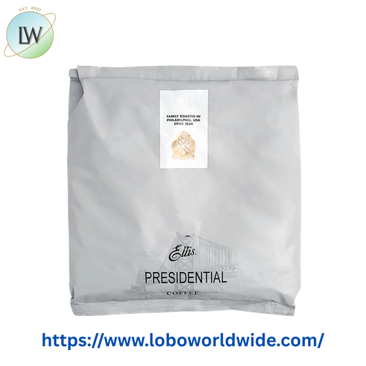 Ellis Presidential Whole Bean Coffee 2 lb. - 10/Case