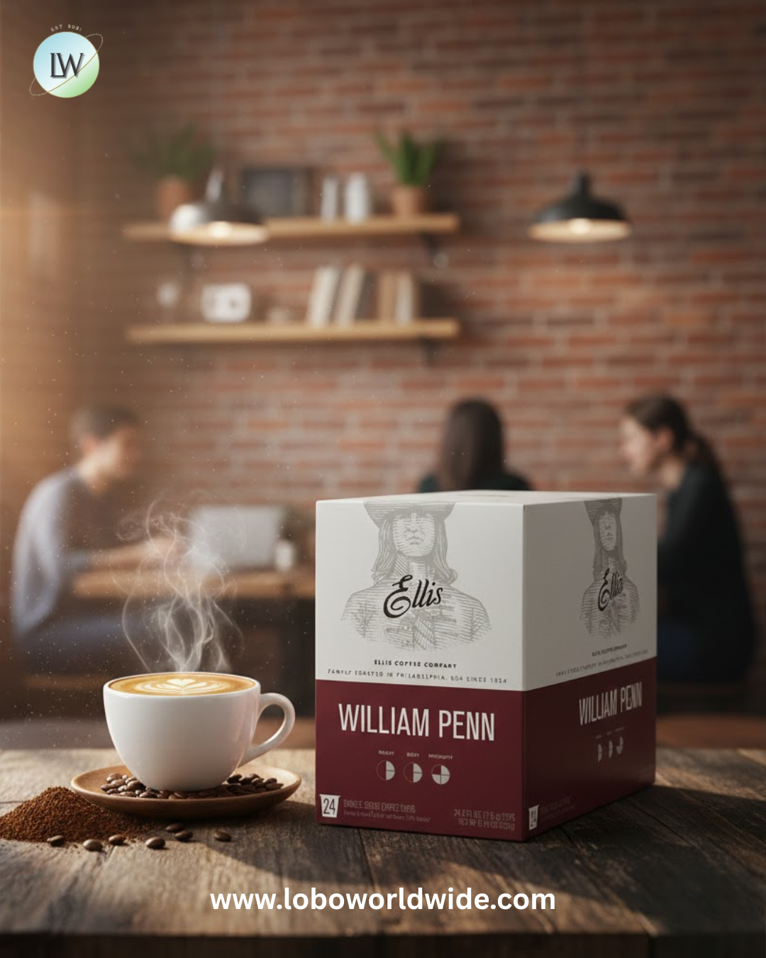 Ellis Coffee Single Serve Cups – 96/Case (Various Flavours)