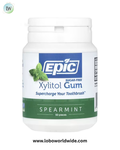 Epic Dental, Xylitol Gum, 50 Pieces