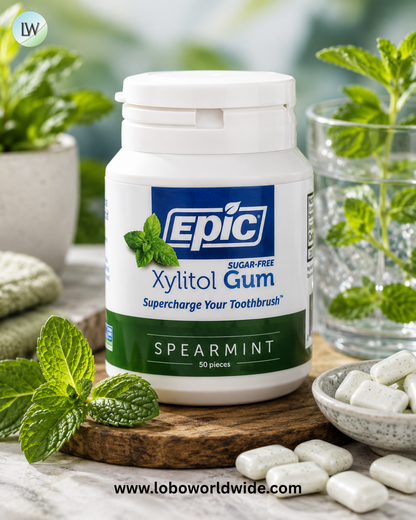 Epic Dental, Xylitol Gum, 50 Pieces