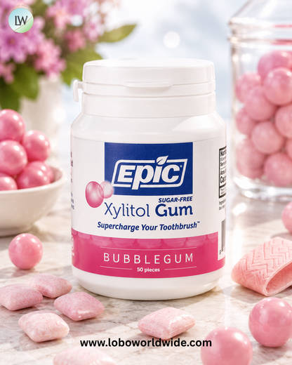 Epic Dental, Xylitol Gum, 50 Pieces