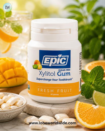 Epic Dental, Xylitol Gum, 50 Pieces