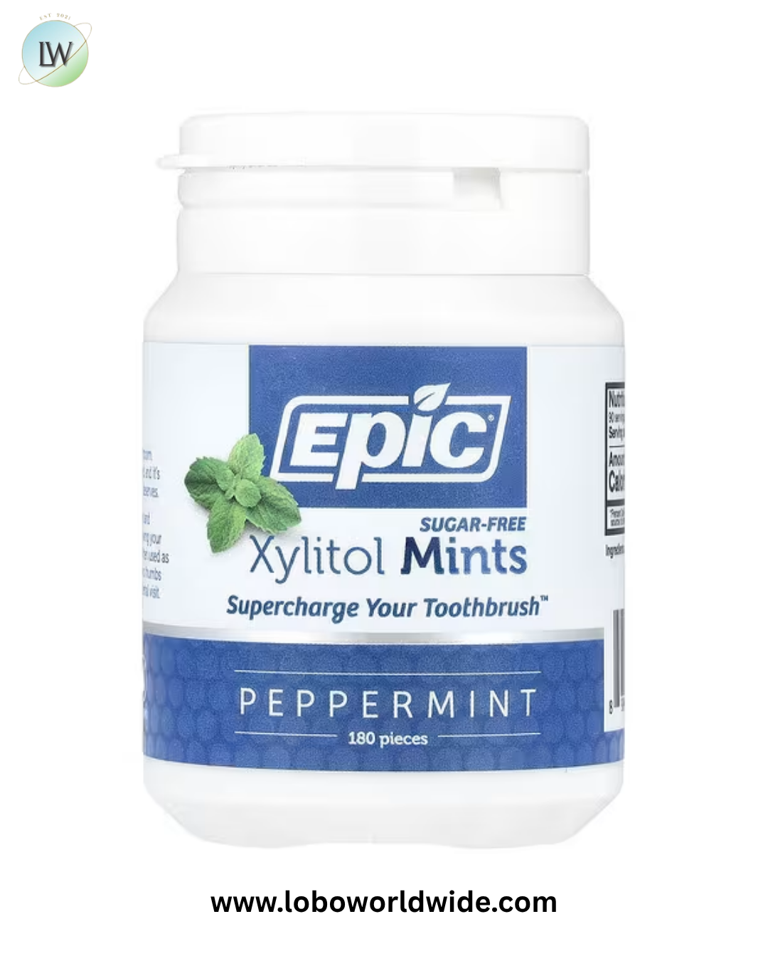 Epic Dental, Xylitol Mints, Sugar-Free, 180 Pieces